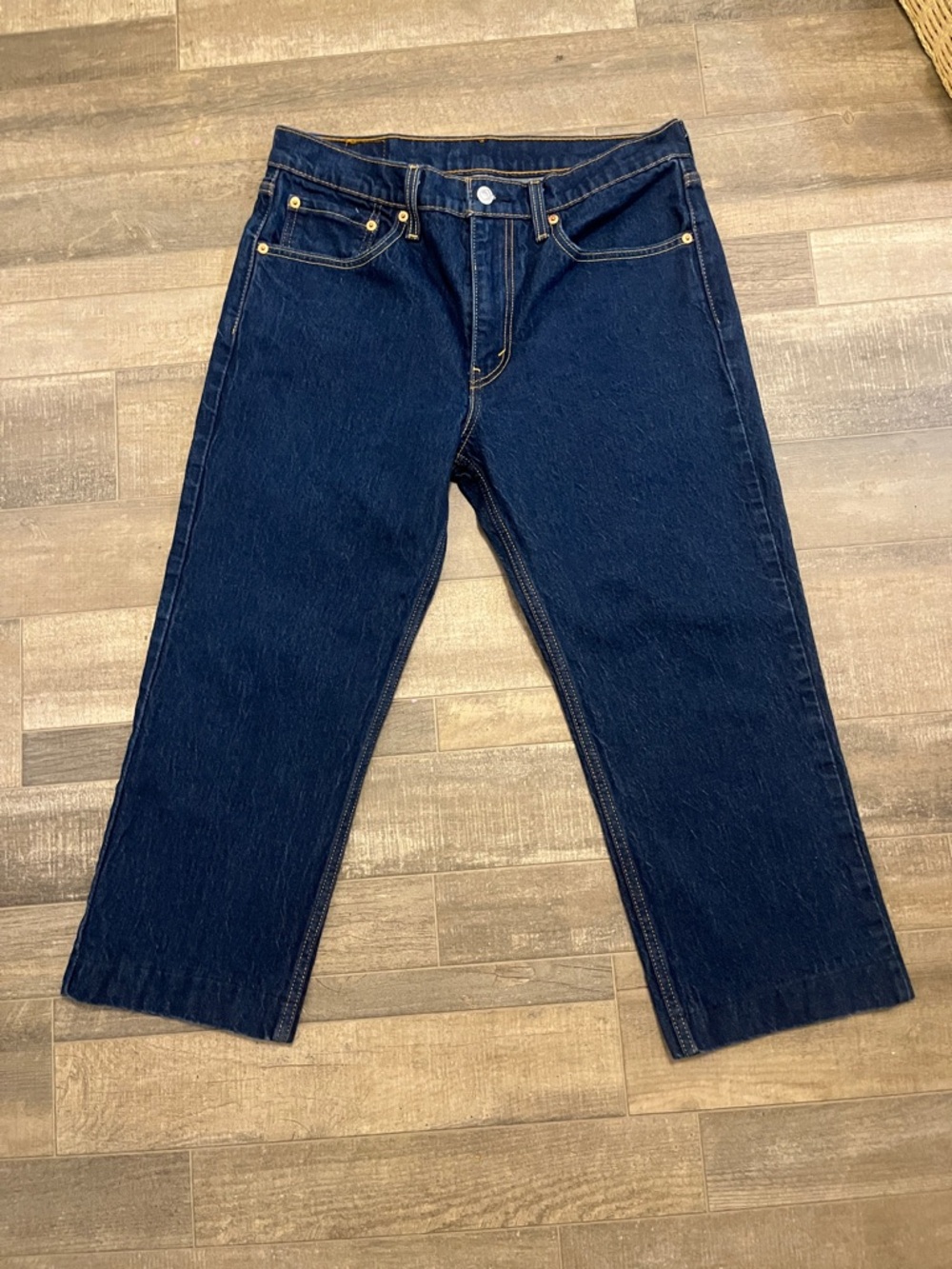 Levi's Dark Blue Relaxed Straight Jeans